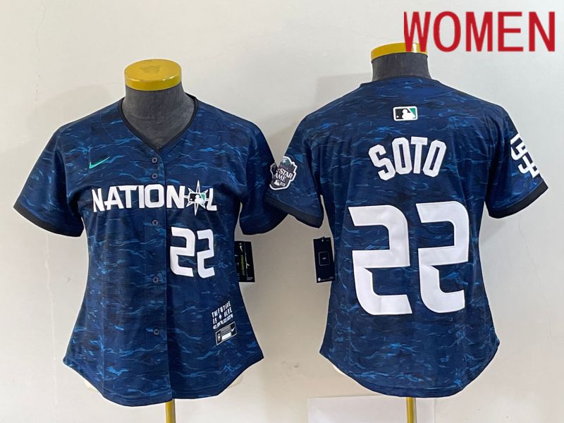 Women San Diego Padres #22 Soto National League Nike Royal 2023 MLB All Star MLB Jersey